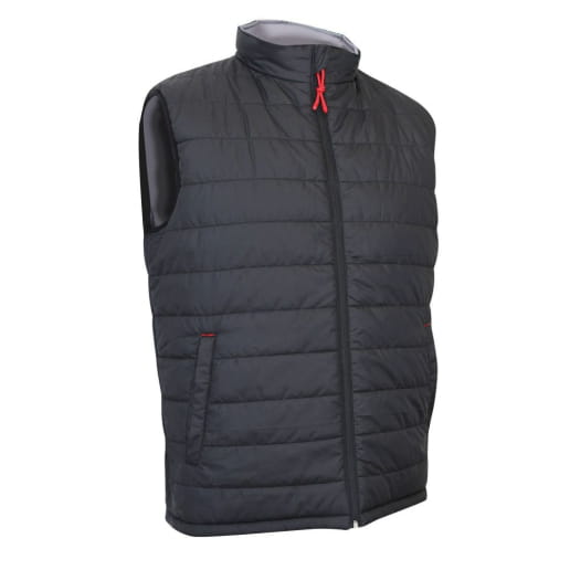 Gilet matelassé sans manches réversible noir/gris LMA REBEL