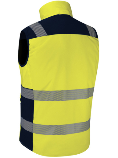 Gilet sans manches haute visibilité ripstop adaptable sur une parka Singer Safety GREMIA / GREMIO
