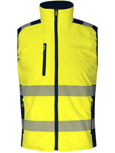 Gilet sans manches haute visibilité ripstop adaptable sur une parka Singer Safety GREMIA / GREMIO