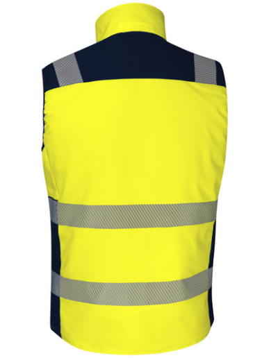 Gilet sans manches haute visibilité ripstop adaptable sur une parka Singer Safety GREMIA / GREMIO