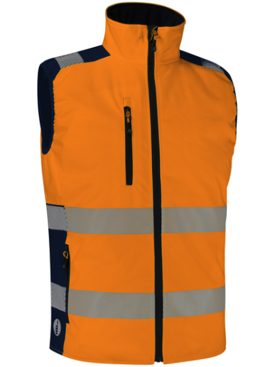 Gilet sans manches haute visibilité ripstop adaptable sur une parka Singer Safety GREMIA / GREMIO
