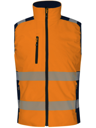 Gilet sans manches haute visibilité ripstop adaptable sur une parka Singer Safety GREMIA / GREMIO