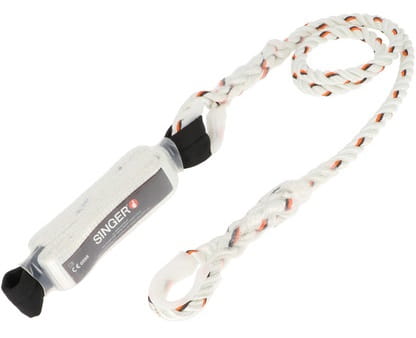 Longe antichute avec absorbeur d'énergie, longueur 1,5m Singer Safety CORTAB15