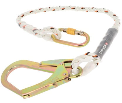 Longe de retenue avec connecteurs longueur 1m ou 1,5m Singer Safety CORTOPRO10 / CORTOPRO15
