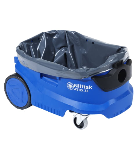 Lot de 5 sacs poussière ouvert en plastique pour aspirateur Nilfisk ATTIX et VHS