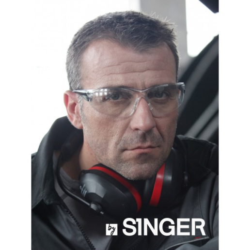 Lunettes de protection monobloc incolores et légères Singer Safety EVALIT