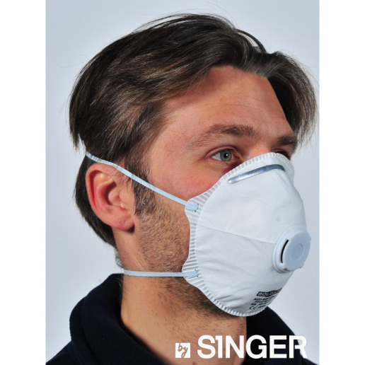 Masque papier avec valve (Boite de 10) SINGER SAFETY AUUMVSL