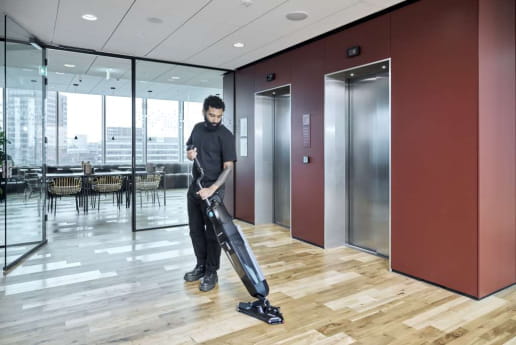 Micro auto-laveuse idéale pour petits espaces Nilfisk Dryft