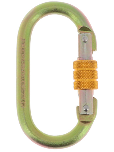 Mousqueton en acier avec fermeture à vis et ouverture 18mm Singer Safety OVABASE