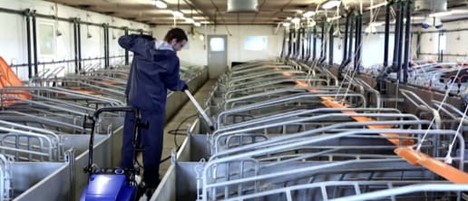 Nettoyeur haute pression eau froide Nilfisk MC 6P-250/1100 FA XT avec enrouleur