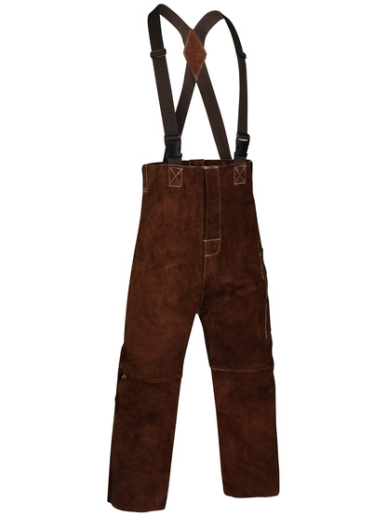 Pantalon à bretelles pour soudeur en croûte de bovin Singer Safety PANTASOUD