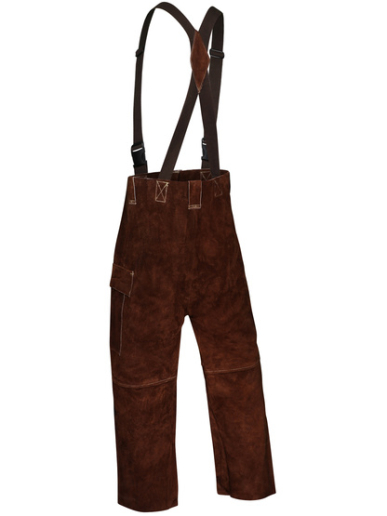 Pantalon à bretelles pour soudeur en croûte de bovin Singer Safety PANTASOUD