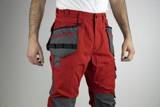 Pantalon de travail tissu canvas avec poches genouillères et 4 couleurs au choix LMA Donjon / Minerai / Creuset / Caldeira