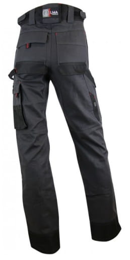 Pantalon de travail ultra-résistant avec poches genouillères LMA Argile