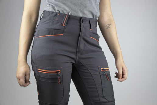 Pantalon de travail multipoches stretch pour femme LMA Charlotte