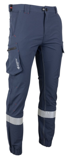Pantalon de travail stretch 4 directions avec bandes réfléchissantes LMA Concept