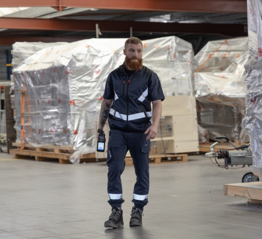 Pantalon de travail stretch 4 directions avec bandes réfléchissantes LMA Concept