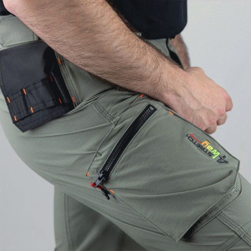 Pantalon de travail stretch 4 directions spécial été LMA Solaire / Plasma / Séisme