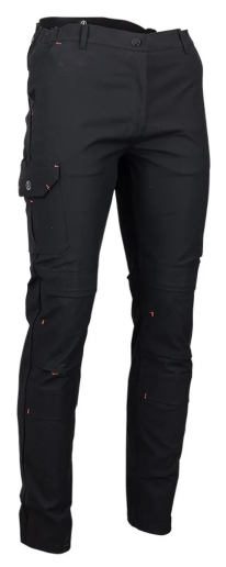 Pantalon de travail stretch pour femmes avec poches genouillères LMA Souplesse