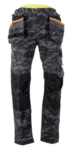 Pantalon de travail tissu canvas avec poches genouillères et 4 couleurs au choix LMA Donjon / Minerai / Creuset / Caldeira