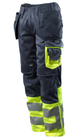 Pantalon haute visibilité avec poches genouillères et flottantes MASCOT SAFE SUPREME 17531-860