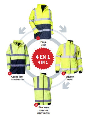 Parka 4 en 1 LMA PREVENTION