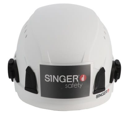 Porte-badge en plastique semi-rigide pour casque Singer Safety HIMA