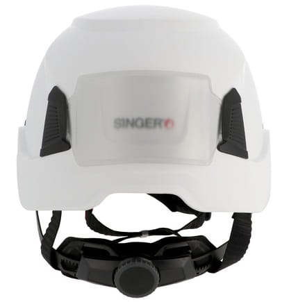 Porte-badge en plastique semi-rigide pour casque Singer Safety HIMA