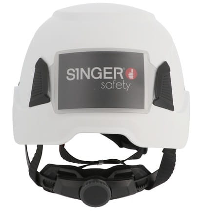 Porte-badge en plastique semi-rigide pour casque Singer Safety HIMA