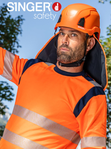Protège-nuque rafraîchissant adaptable sur tout type de casque Singer Safety ONECK