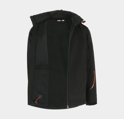 Softshell de travail mixte à capuche amovible Herock Poseidon