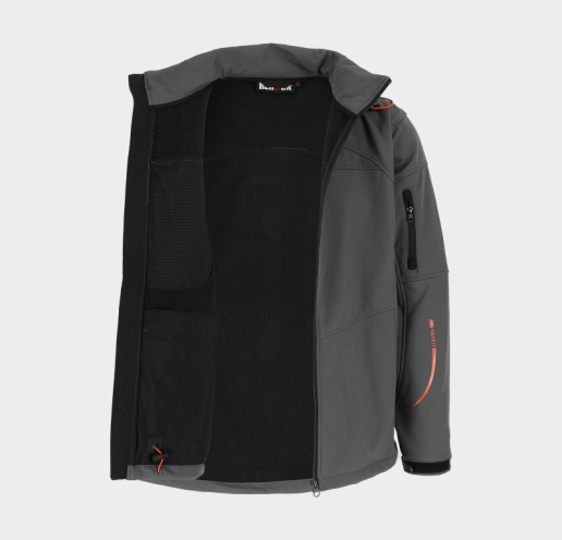 Softshell de travail mixte à capuche amovible Herock Poseidon