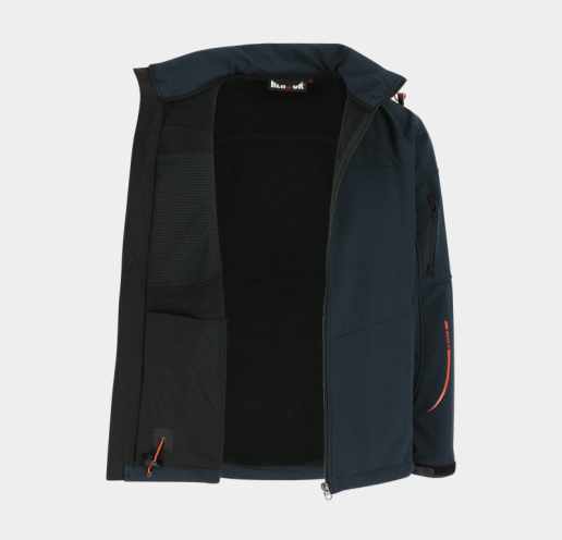 Softshell de travail mixte à capuche amovible Herock Poseidon