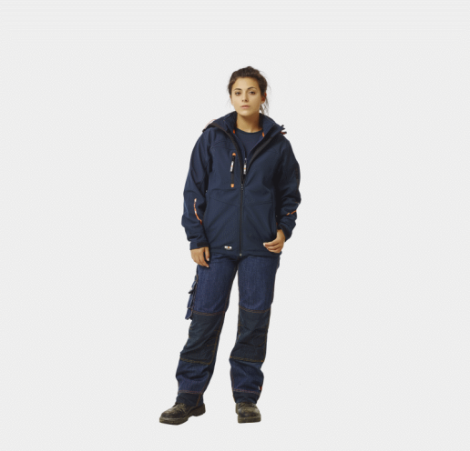 Softshell de travail mixte à capuche amovible Herock Poseidon