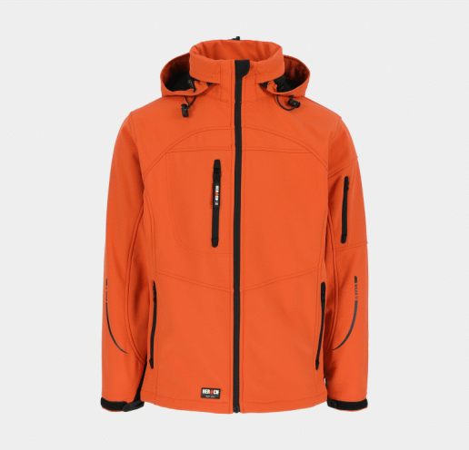 Softshell de travail mixte à capuche amovible Herock Poseidon