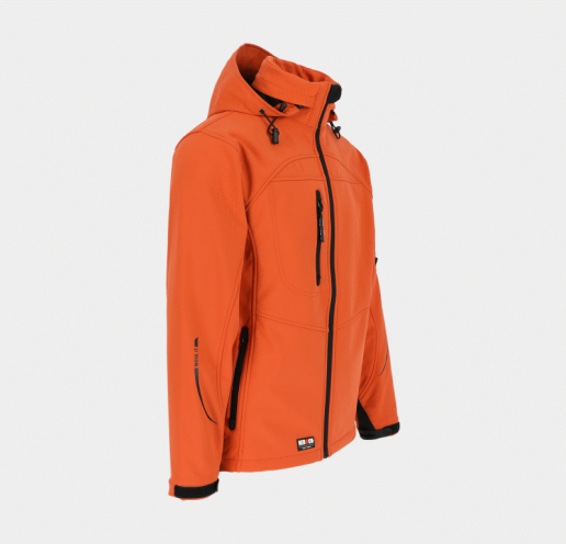 Softshell de travail mixte à capuche amovible Herock Poseidon