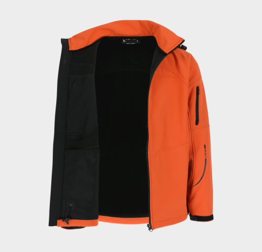 Softshell de travail mixte à capuche amovible Herock Poseidon