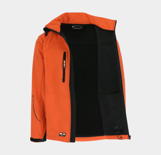 Softshell de travail mixte à capuche amovible Herock Poseidon