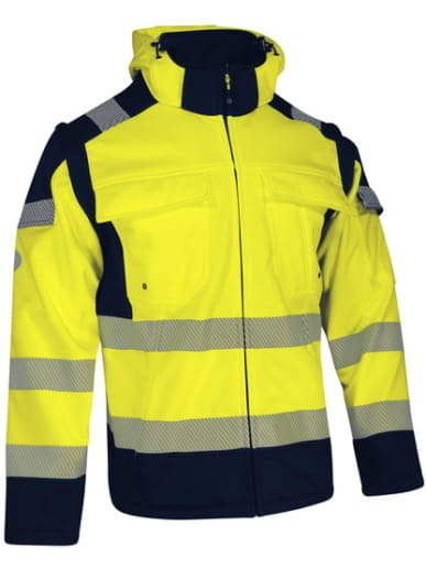 Softshell haute visibilité avec manches détachables Singer Safety VILMIA / VILMIO