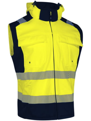 Softshell haute visibilité avec manches détachables Singer Safety VILMIA / VILMIO