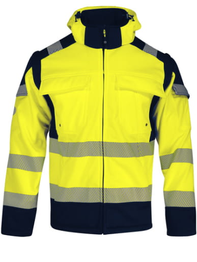 Softshell haute visibilité avec manches détachables Singer Safety VILMIA / VILMIO