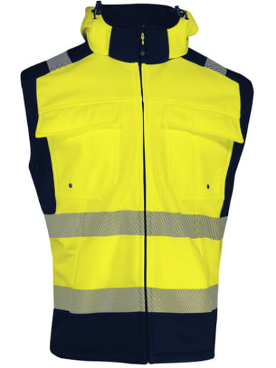 Softshell haute visibilité avec manches détachables Singer Safety VILMIA / VILMIO