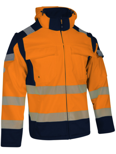 Softshell haute visibilité avec manches détachables Singer Safety VILMIA / VILMIO