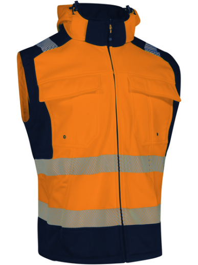 Softshell haute visibilité avec manches détachables Singer Safety VILMIA / VILMIO