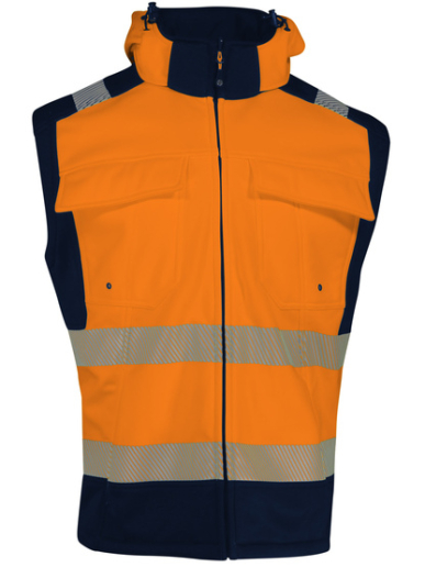 Softshell haute visibilité avec manches détachables Singer Safety VILMIA / VILMIO