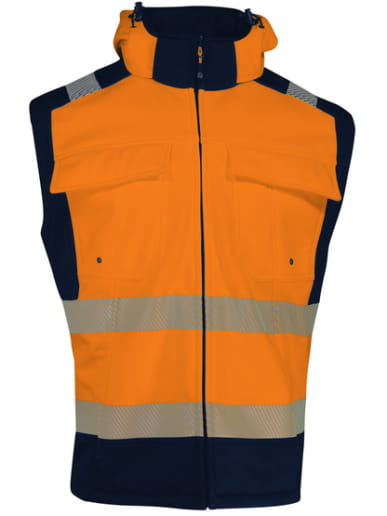 Softshell haute visibilité avec manches détachables Singer Safety VILMIA / VILMIO