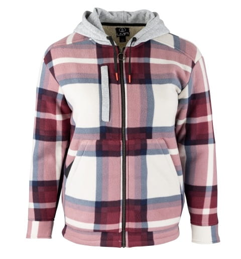 Surchemise polaire à capuche pour femme doublée en sherpa LMA Loan