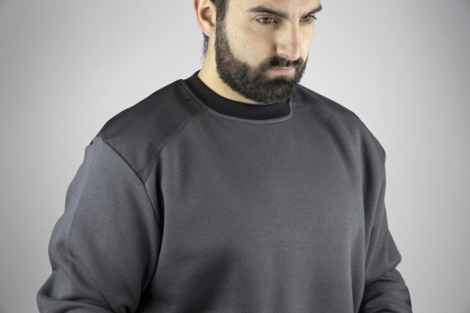 Sweat à col rond bicolore LMA Lebeurre Lima / Bucarest / Bruxelles