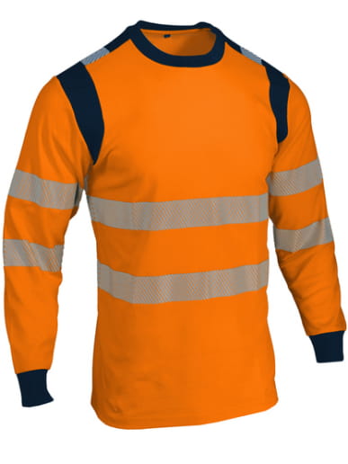 T-shirt haute visibilité anti-UV à manches longues Singer Safety TUVA / TUVO