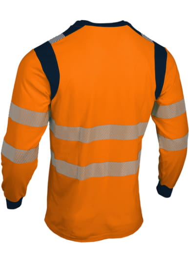 T-shirt haute visibilité anti-UV à manches longues Singer Safety TUVA / TUVO